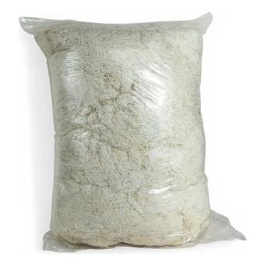 Imagem de Estopa Branca 150g Polimento Limpeza Automotivo 100% Algodão Estopa - 