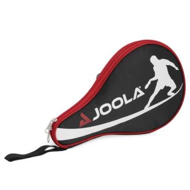 Imagem de Capa Para Raquete De Tênis De Mesa Joola Pocket Preta e Vermelha