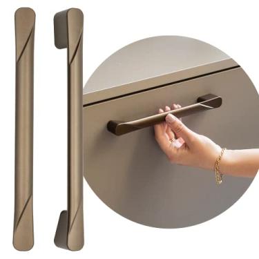 Imagem de Puxador Para Portas De Armário Gaveta Quadrado Goot 192mm (Bronze Fosco)