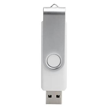 Imagem de PUSOKEI USB 2.0 Disk, USB 2.0 com clipe giratório de dupla finalidade USB Flash Drive OTG para celular, pen drive USB de 4 GB/64 GB/128 GB para backup de arquivos (4 GB)