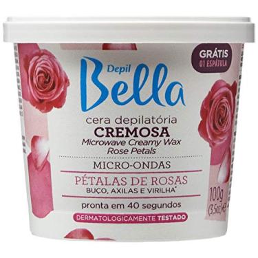 Imagem de Depil Bella - Cera Cremosa Para Micro-ondas Pétalas de Rosas Deo 100g