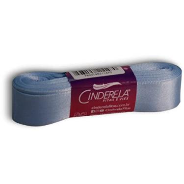 Imagem de Cinderela Fitas Fita de Cetim Simples Face, 22 mm, Azul Claro, Peça de 10 Metros