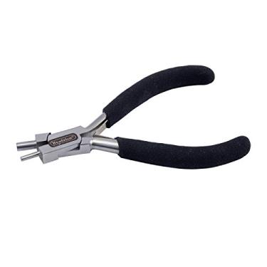 Imagem de Memory Wire Finishing Pliers with 2mm & 4mm Diameter Ends-Silver with Black Handles Fabric