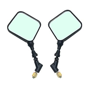 Imagem de Earlyred Espelho retrovisor retrovisor de motocicleta esportivo duplo compatível com Suzuki DRZ400 DR650 DR650S DR 650 500 400 370 350 250 200 125 100 50 DRZ 400 acessórios de moto 10 mm