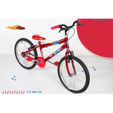 Imagem de Bicicleta Aro 20 Infantil Masculina Vermelha - Vtc Bikes