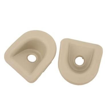 Imagem de Moldura de fechadura de porta, 7R3Z 63220A51 AC durável à prova de arranhões ABS maçaneta de fechadura de porta ilhós para carro bege