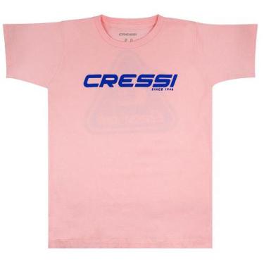 Imagem de Camiseta De Algodão Cressi Manga Curta Feminina Rosa