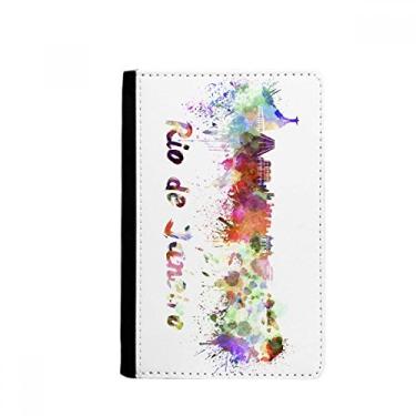 Imagem de Rio De Janerio Brasil cidade aquarela porta-passaporte notecase burse capa carteira porta-cartão, Multicolor