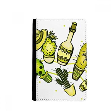 Imagem de Sombrero México Deserto Cacto Mexicano Passaporte Notecase Burse Carteira Capa Cartão Bolsa, Multicolor