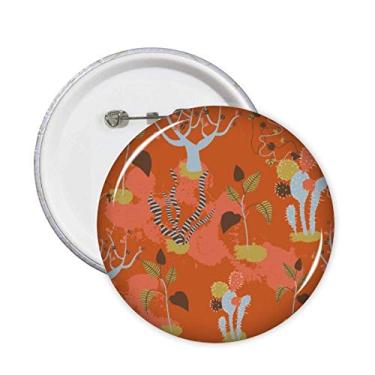 Imagem de Broche de cacto do deserto Savana laranjeiras alfinetes botão emblema acessório decoração 5 peças