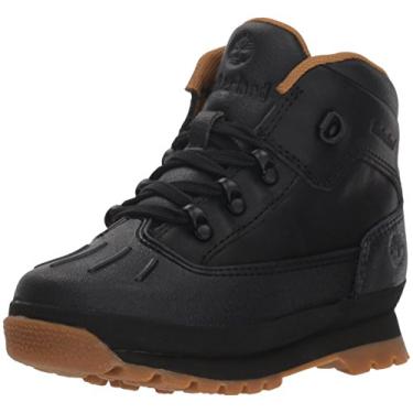 Imagem de Bota infantil Timberland Euro Hiker Shell Toe Fashion, Black Full Grain, 6 Big Kid