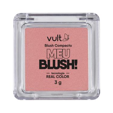 Imagem de Blush Compacto Vult Meu Blush 3g - Rosa Perolado VULT COSMÉTICOS 1 Unidade