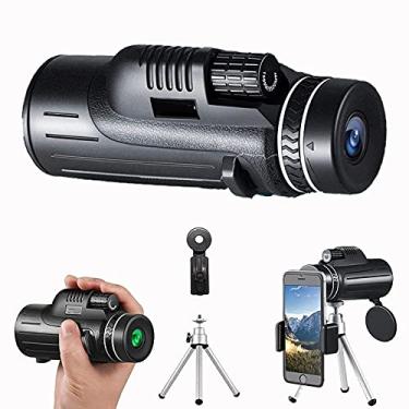 Imagem de Telescópio monocular 120x100 de alta potência, telescópio monocular HD impermeável e à prova de poeira, com smartphone Horder e tripé, para acampamento/observação de pássaros/Secenery/viagem