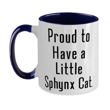 Imagem de Proud to Have a Little Sphynx Cat. Caneca de dois tons, 325 ml, copo de gato Sphynx, exclusivo para gato Sphynx