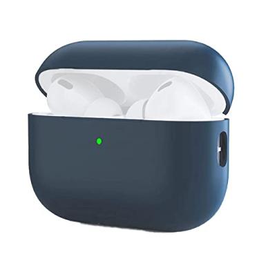 Imagem de Case Capa Capinha Silicone Proteção, Compatível com AirPods 2 (Azul-Cobalto)