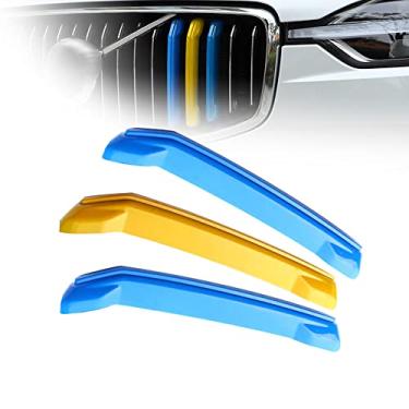 Imagem de ontto Apto para Volvo XC60 2018-2021 grades de inserção de grade tiras frontais rins grades decorativas cor A