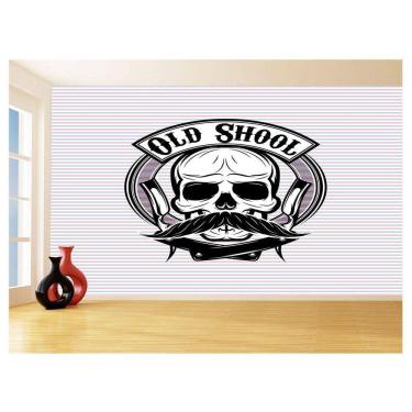 Imagem de Papel De Parede 3D Barbearia Barber Shop Logo 3,5M Brb15