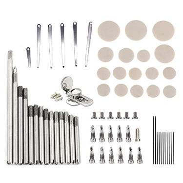 Imagem de Jiayouy Peças de Reparo de Clarinete, Almofadas, Molas, Parafusos, Descanso de Dedo, Acessórios para Clarinete, Kit de Substituição de Metal Prata