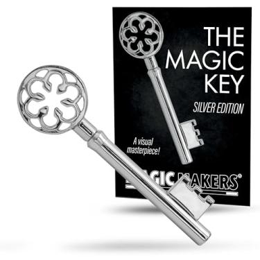 Imagem de Magic Makers Truque mágico de esqueleto de metal colorido prateado - Adereço de desempenho profissional para mágicos