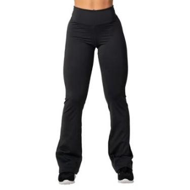 Imagem de Calça Flare Bailarina Boca de Sino Peluciada Térmica Cintura Alta-Feminino