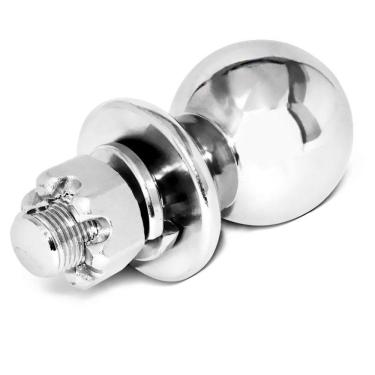 Imagem de Bola de Engate Reboque Cromada de 50mm Esfera Em Aço Universal