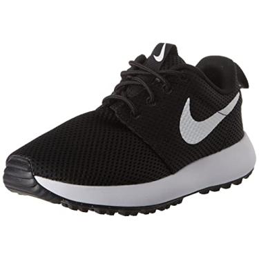 Imagem de Nike Tênis de golfe infantil Roshe 2 G Jr, Preto/branco, 7 Big Kid