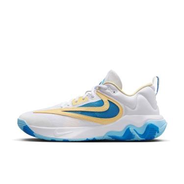 Imagem de Nike Giannis Immortality 3 Tênis de basquete masculino, Branco Lt Foto Azul Lt Laser Laranja, 44 BR