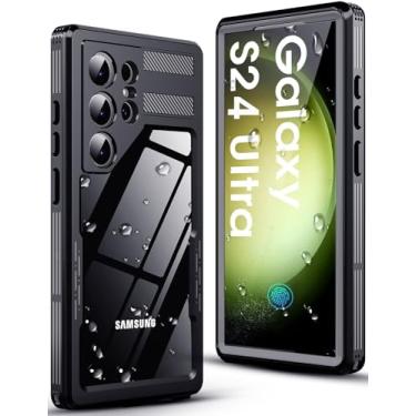 Imagem de Capa ultra à prova d'água para Samsung Galaxy S24 com protetor de tela integrado - Capa protetora resistente à prova de poeira, à prova de choque, à prova de quedas, para Samsung Galaxy S24 Ultra 5G -