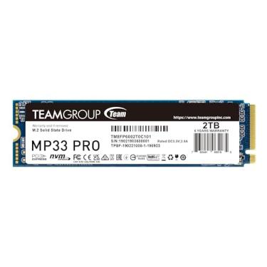 Imagem de TEAMGROUP MP33PRO 2TB SLC Cache 3D NAND TLC NVMe 1.3 PCIe Gen3x4 M.2 2280 SSD interno R/W Velocidade até 3500/3000 MB/s Laptop e desktop TM8FPD002T0C101