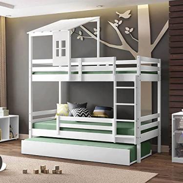 Imagem de Treliche Teen Play com Telhado II Casinha Branco - Casatema