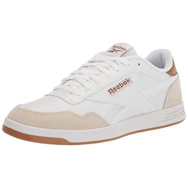 Imagem de Reebok Tênis feminino de couro clássico - preto ou branco, tamanho 34 a 43, Calçado branco/marrom selvagem/alabastro, 40 BR