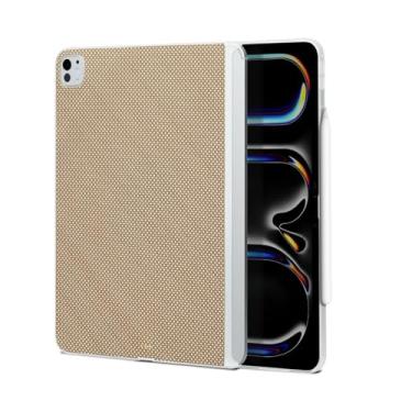 Imagem de Capa PITAKA para iPad Pro de 13 polegadas 2024, capa compatível com teclado mágico para iPad Pro M4, suporta carregamento Apple Pencil, feita de fibra de aramida [capa MagEZ 2 - cânion amarelo]