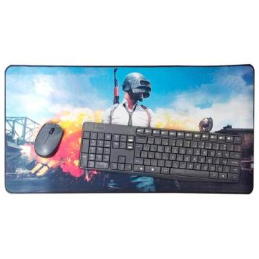 Imagem de Mouse Pad Extra 70x35cm Extra Grande Gamer PubG Antiaderente - Exbom