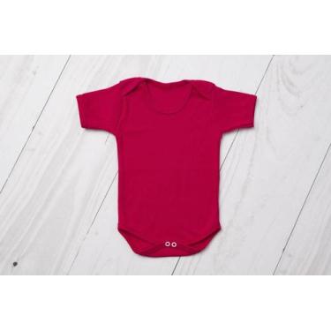 Imagem de Body bebê suedine manga curta 100% algodão - LETICIA CAT, Vermelho, G