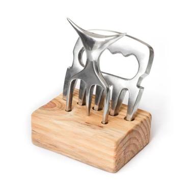 Imagem de Kit Garra De Urso Garfo Tridente Churrasco + Suporte Oferta - Polo Cul