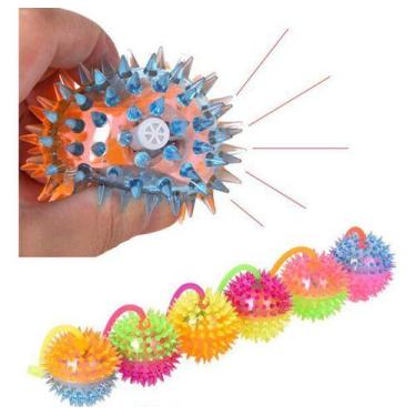 Imagem de Kit 6 Bolas Bolinhas Luz De Led Pisca Som Cães Pequenos e Médios - Our