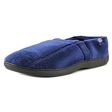 Imagem de Isotoner Mocassim masculino Microterry com espuma viscoelástica, almofada no calcanhar e sola versátil, Azul marino, 42