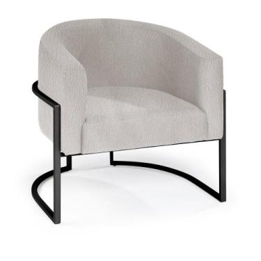 Imagem de Poltrona Angico Aço carbono Preto  - Drop mobiliário