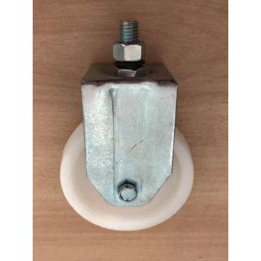 Imagem de (4pçs) Rodizio Rosca Parafuso Fixo 4pol. Nylon 170kg P/ Roda - ABCMAIO