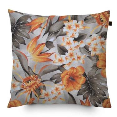 Imagem de Almofada Wendy 40x40cm Floral Laranja - FASTLAR