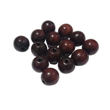 Imagem de Bolinha De Madeira Natural Conta Artesanato Olho 16 mm pintado - Madei