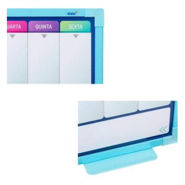 Imagem de Planner Semanal Parede 40X30Cm Lousa Planejador Arco-Íris - Stalo