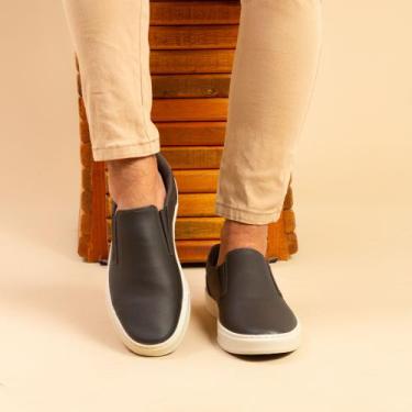 Imagem de Slip on masculino sapatenis  tenis casual dia a dia confort 37 ao 44 -