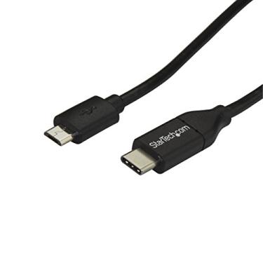 Imagem de StarTech. Cabo USB C para Micro USB 2 m - Cabo de carregamento USB-C para Micro USB - USB 2.0 Tipo C para Micro B - Compatível com Thunderbolt 3 (USB2CUB2M)
