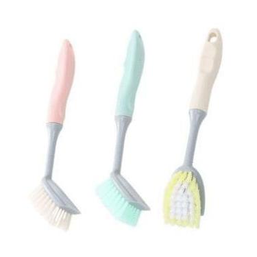 Imagem de Escova Lava Cantos Rejunte Com Cabo Limpeza Pesada - Plena Mix, VERDE