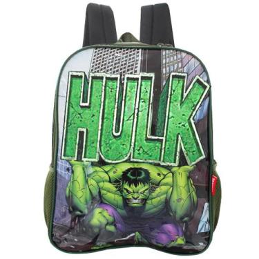Imagem de Mochila Infantil Juvenil Escolar Avengers Hulk Luxcel Marvel, IS39571A