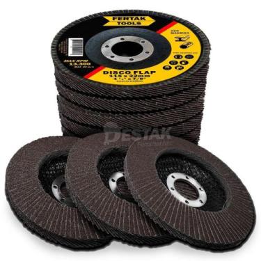 Imagem de Disco Lixa Flap 4.1/2 115mm G60 Aço Madeira Inox Fertak
