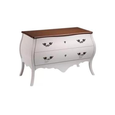 Imagem de Cômoda Bombê Florença 2 Gavetas e Puxadores em Metal - Tommy Design - 