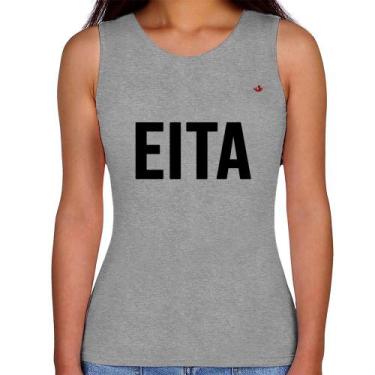 Imagem de Regata Feminina Eita - Foca na Moda, Cinza, M