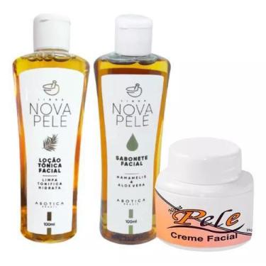 Imagem de Kit Facial Nova Pele: Sabonete Líquido + Loção Tônica + Creme Clareado